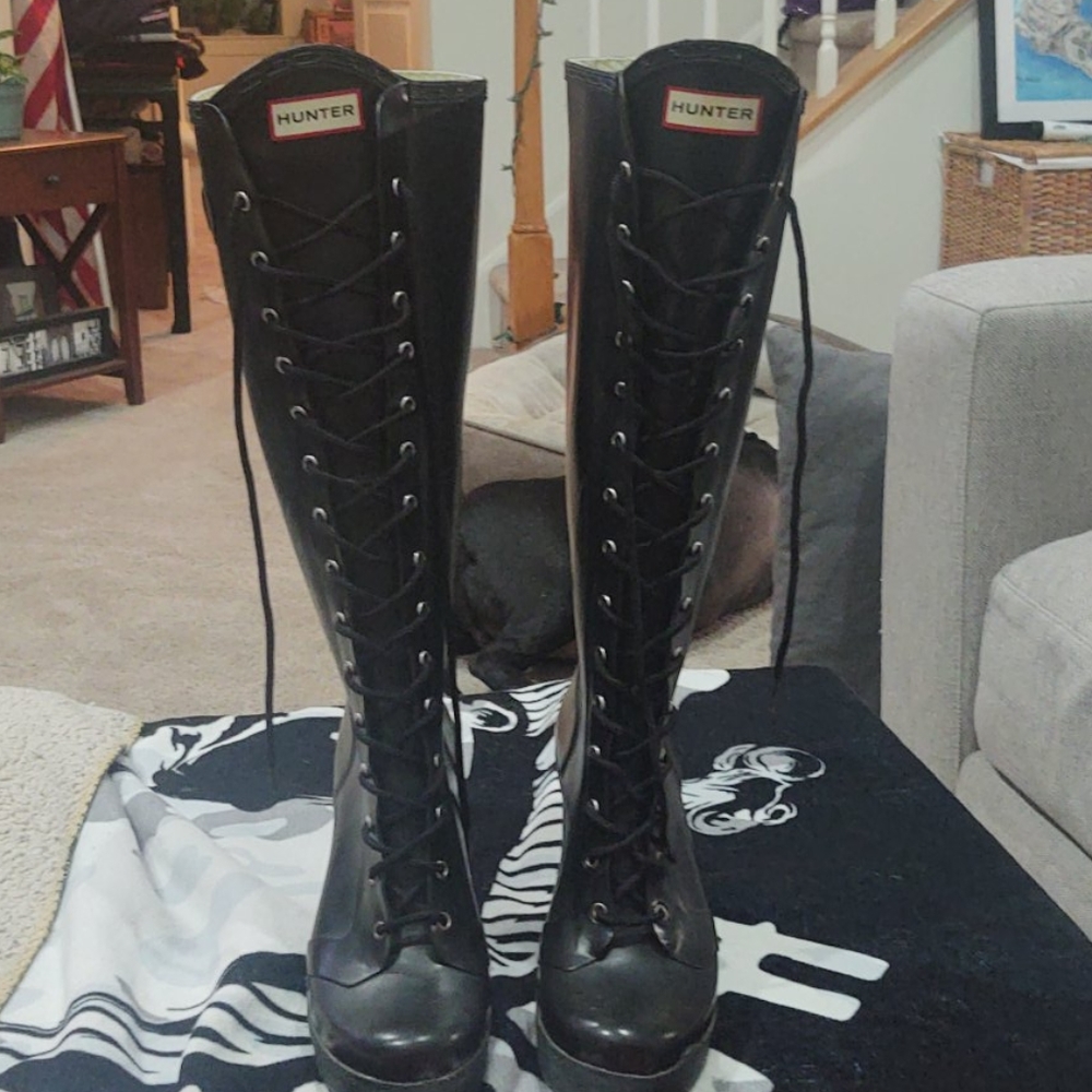Hunter knee high boots